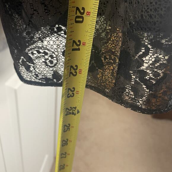 American Eagle Dress Women 0 Black Lace Lined Whimsigoth Corset LBD Fairy Grunge - Picture 5 of 10